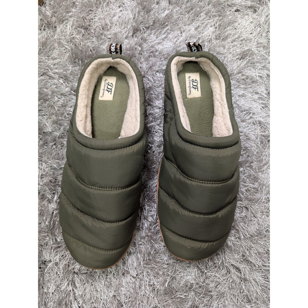 Dearfoams‎ Mens DF Sport Puffy Quilted Clog Slippers Green XL 13-14